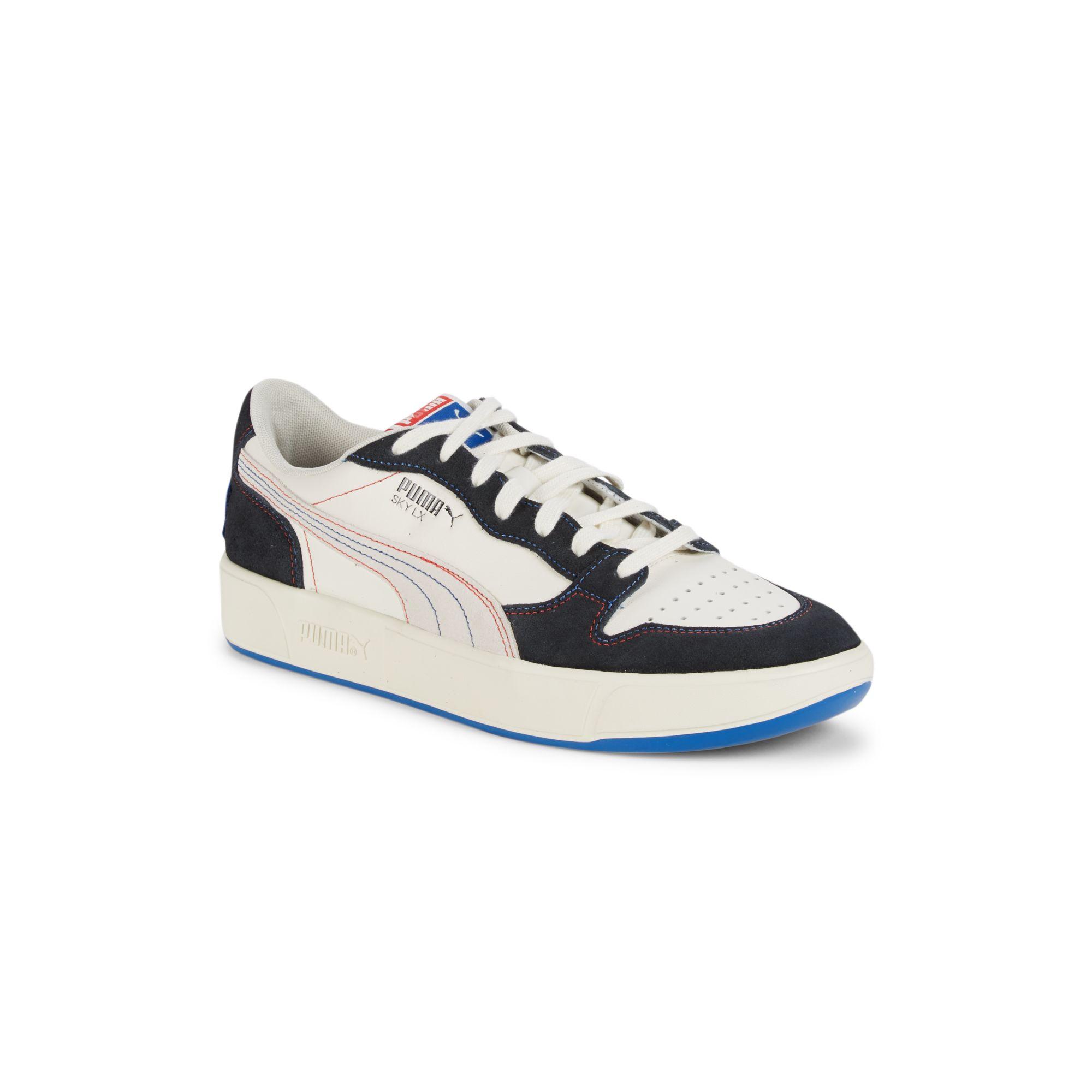 PUMA Leather Sky Lx Low Japanorama Sneakers in White for Men - Lyst