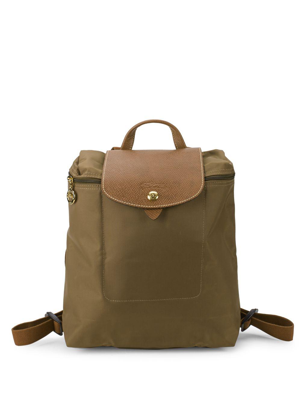 Longchamp Le Pliage Backpack in Natural | Lyst