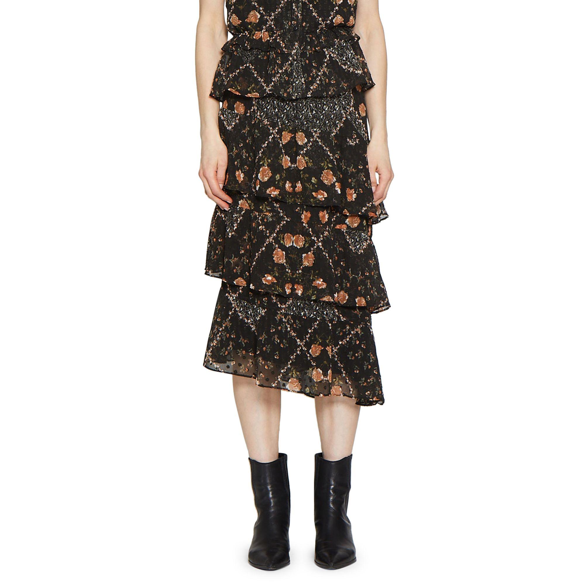 Walter Baker Synthetic Vintage Rose Zonel Skirt In Black Vintage Rose Black Lyst Walter Baker Synthetic Vintage Rose Zonel Skirt In Black Vintage Rose Black Lyst