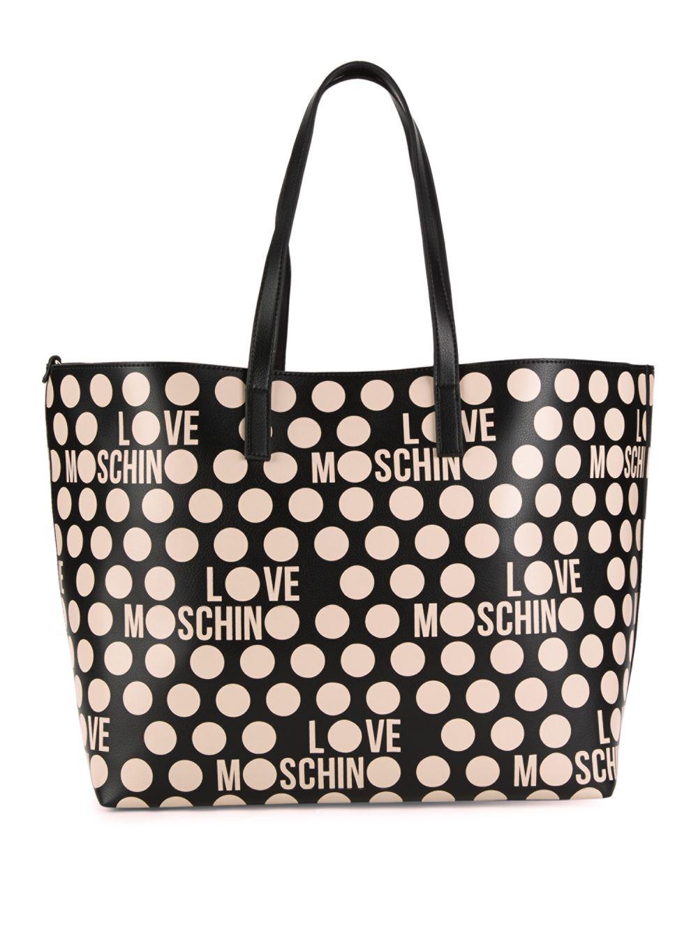 love moschino black tote bag
