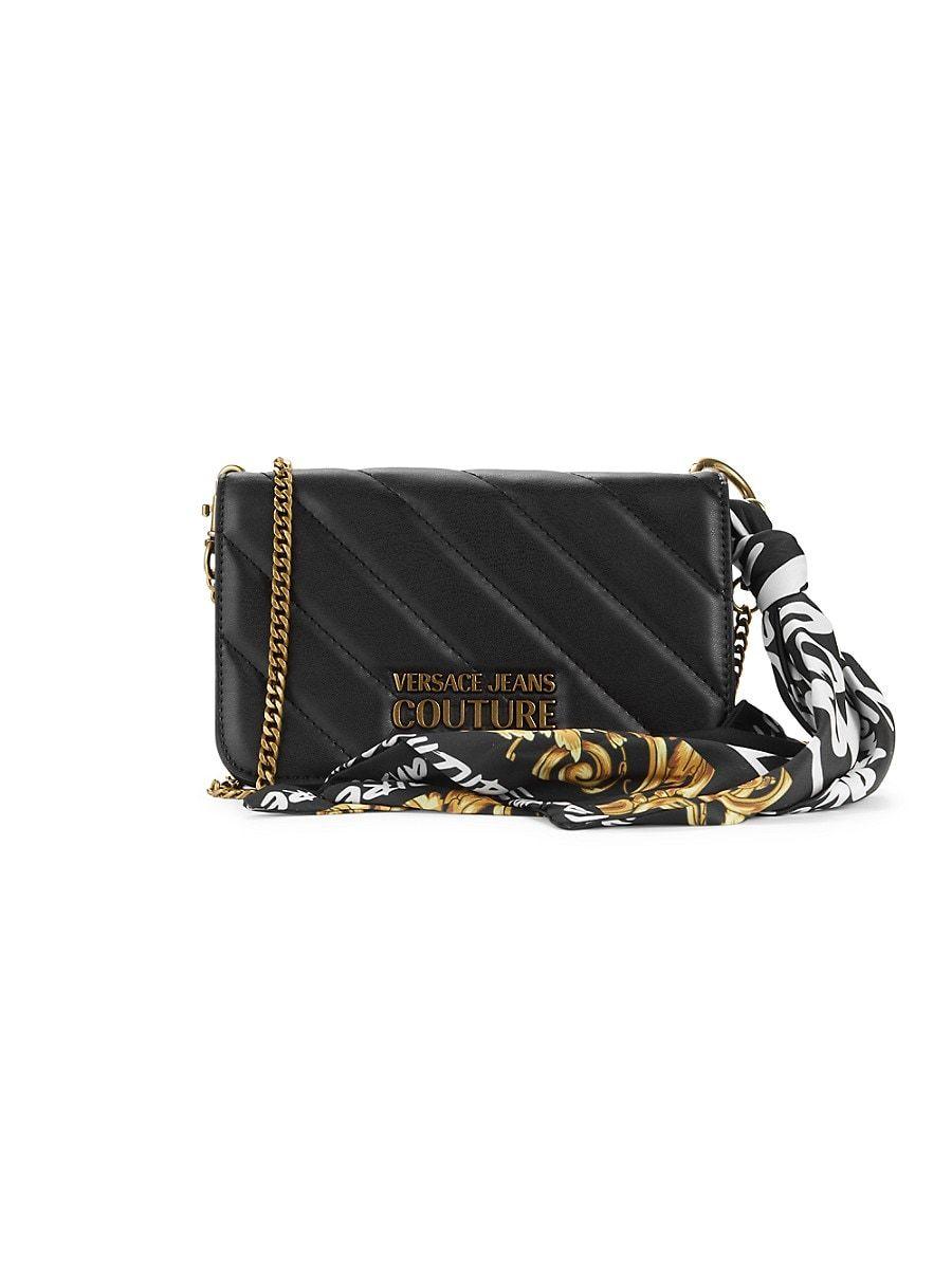 Versace Jeans Couture Range A Thelma Quilted Crossbody Bag in Black | Lyst