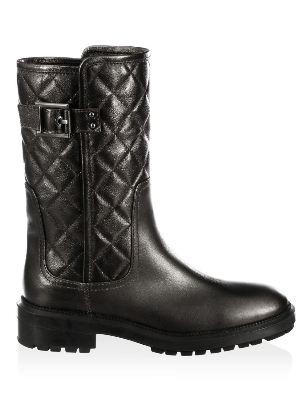 Aquatalia Layla Quilted Leather Boots 