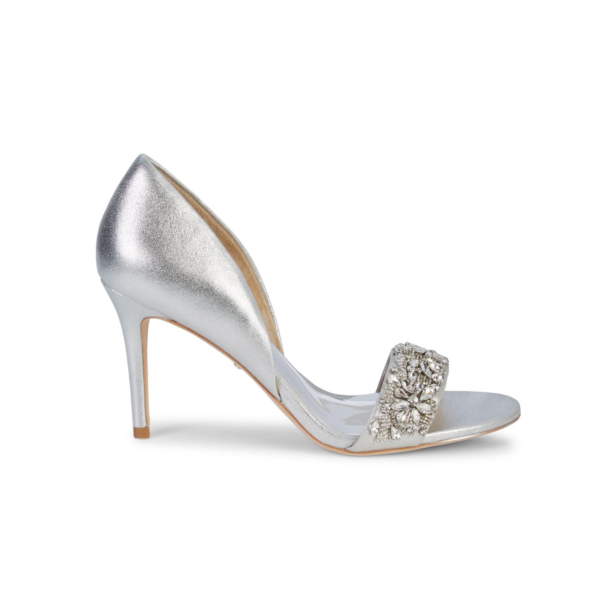 badgley mischka crystal shoes