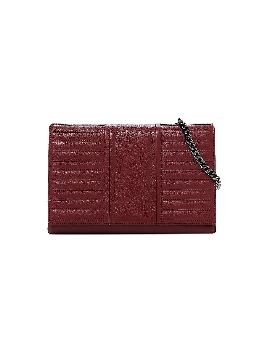 Botkier Moto Chain Leather Crossbody Bag in Red Lyst