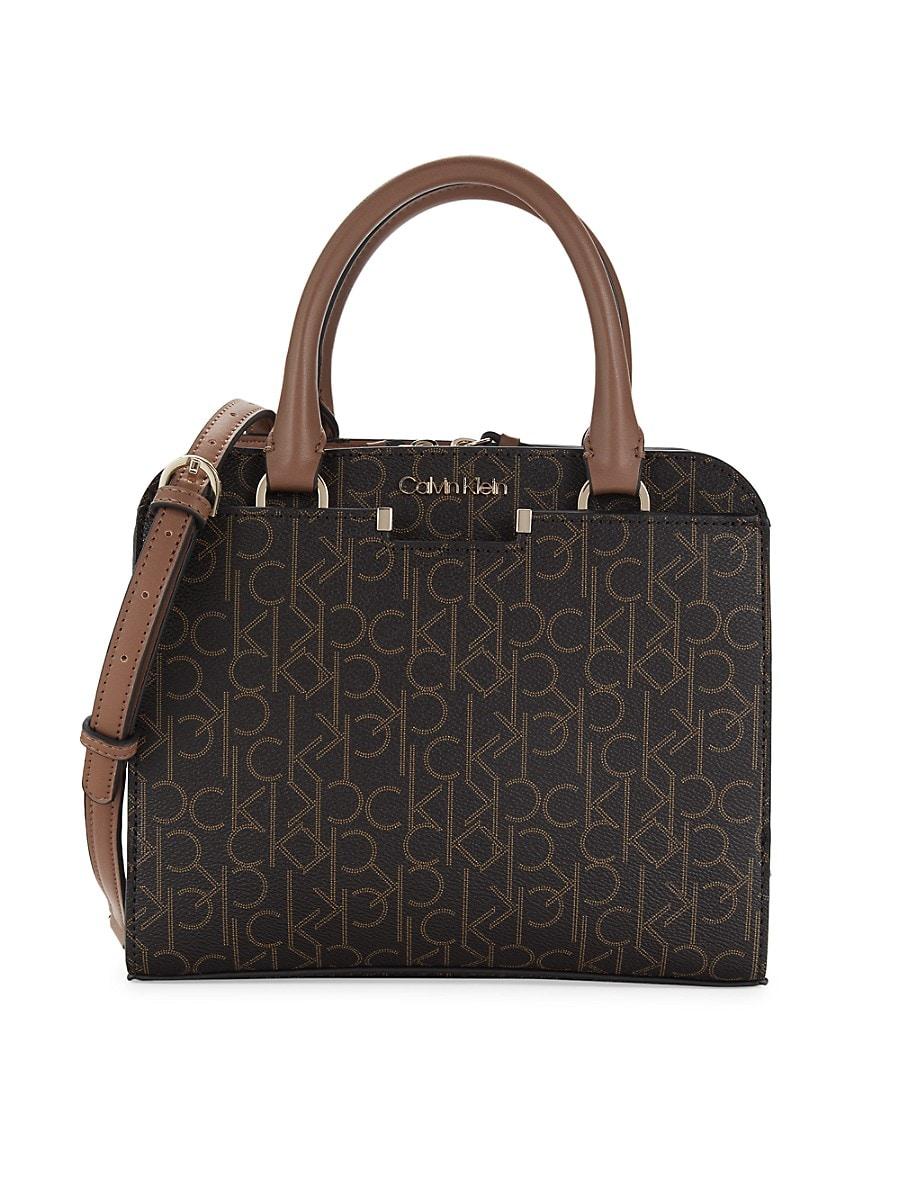 Calvin klein raelynn store signature satchel