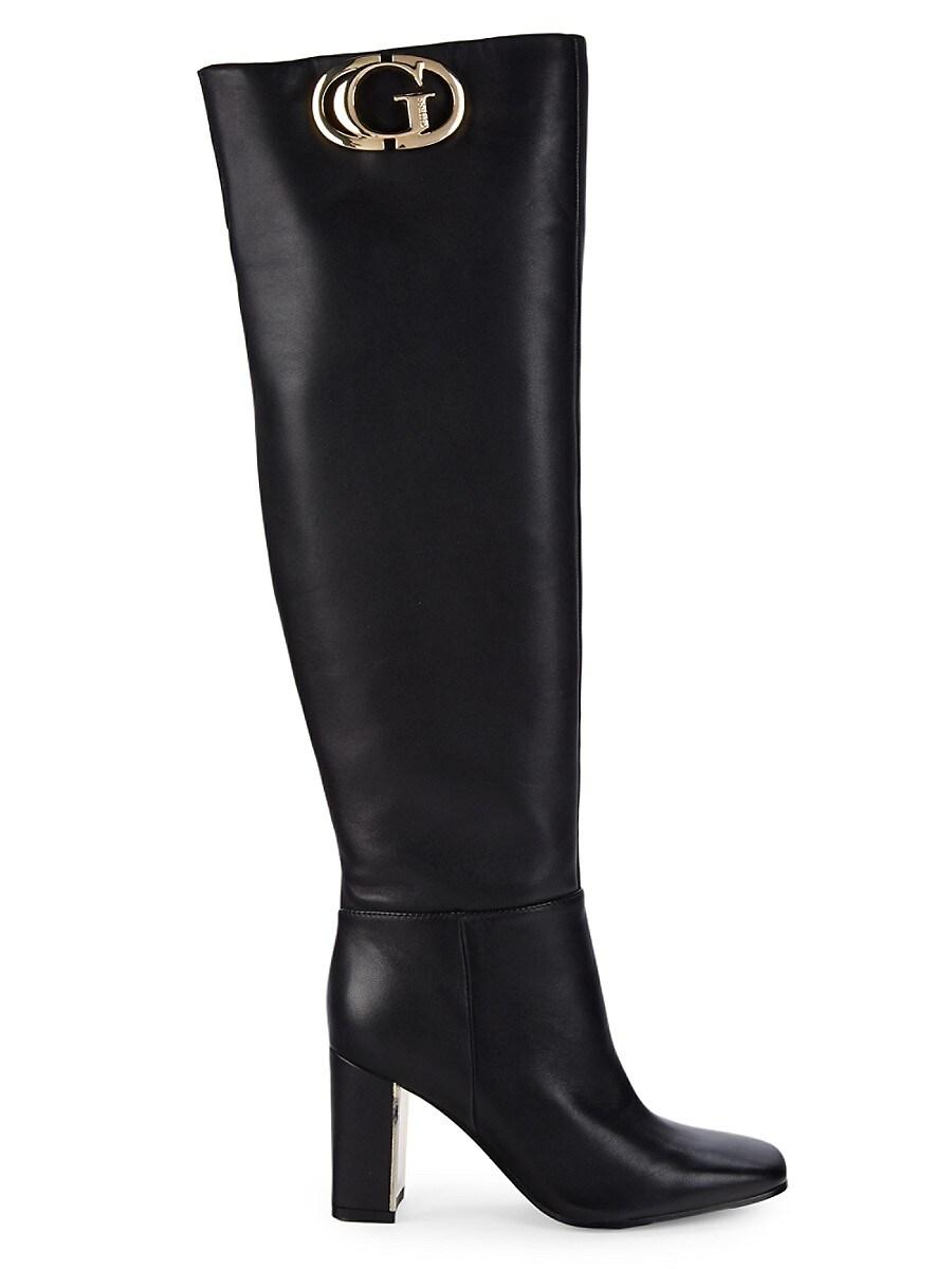 Guess black over the knee shop boots