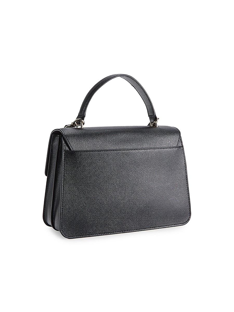 [FURLA] トップハンドルバッグ BELLA Furla Bella Leather Top Handle Bag in Black | Lyst