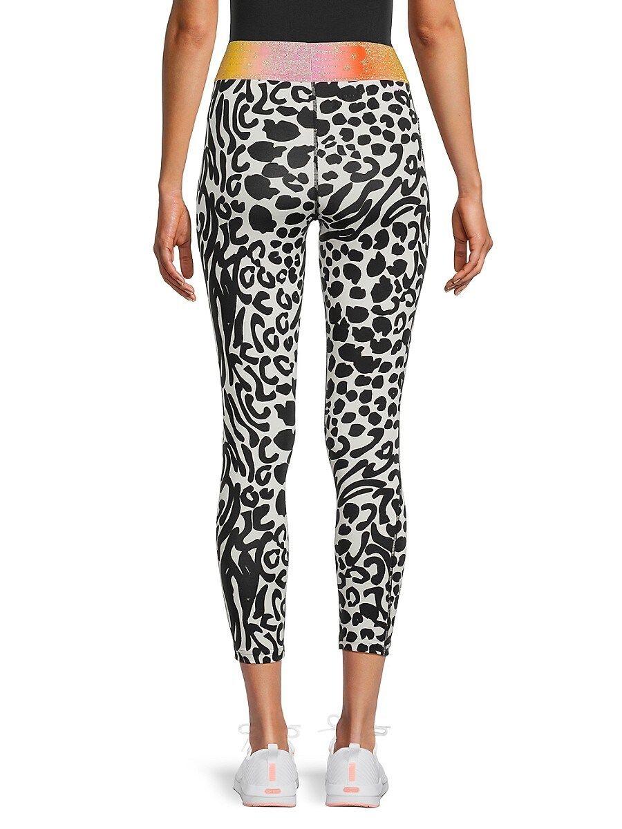 New Balance Relentless Crossover Mixed Print High Rise leggings in