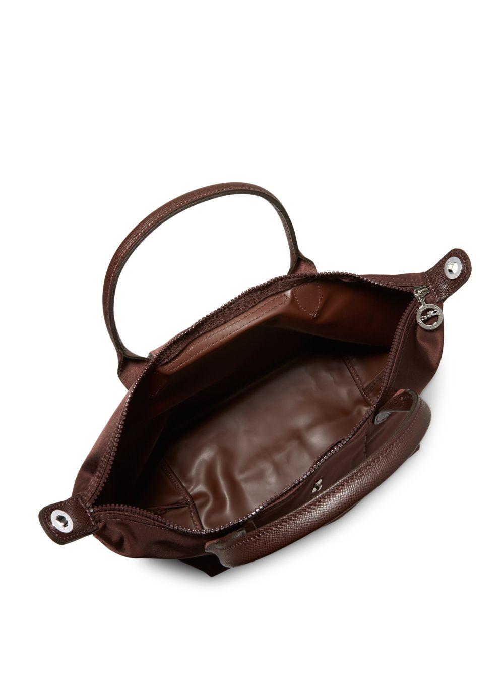 Longchamp Le Pliage Neo Tote Shoulder Bag in Brown | Lyst