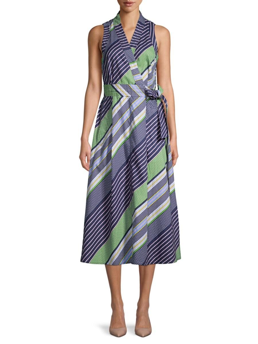 Tory burch overprinted wrap dress Clearance