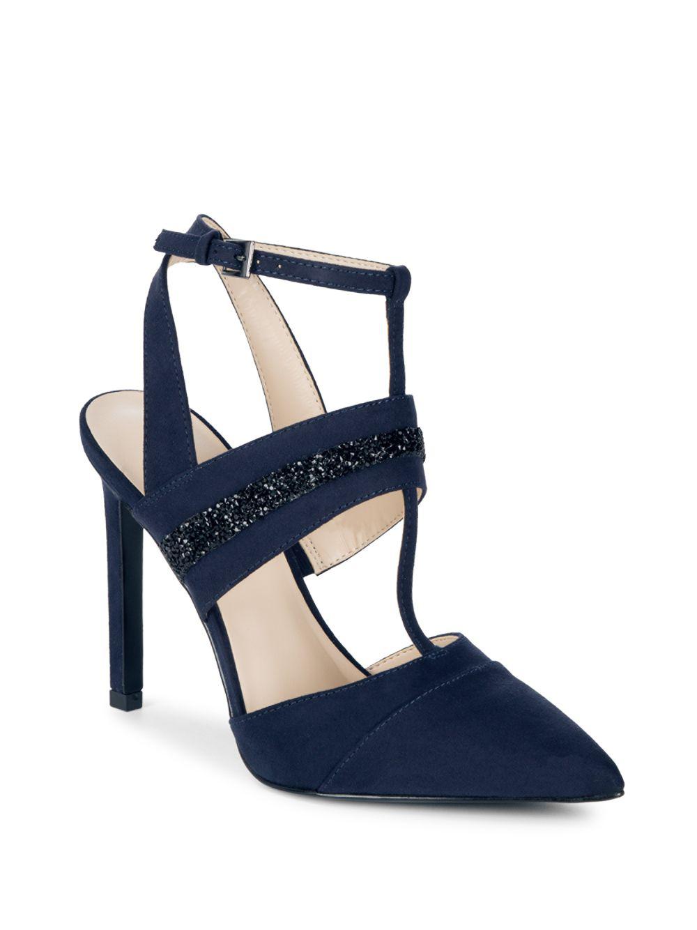 nine west navy heels