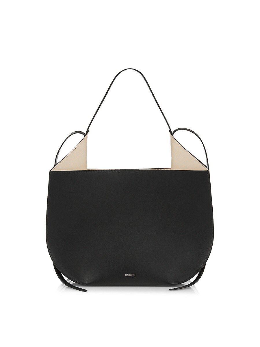 REE PROJECTS Helene Leather Hobo Bag in Black Lyst