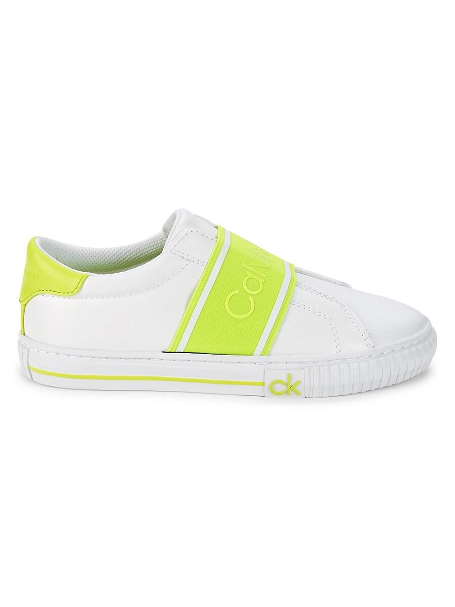 Calvin Klein Clairen Logo Slip-on Sneakers in Green | Lyst