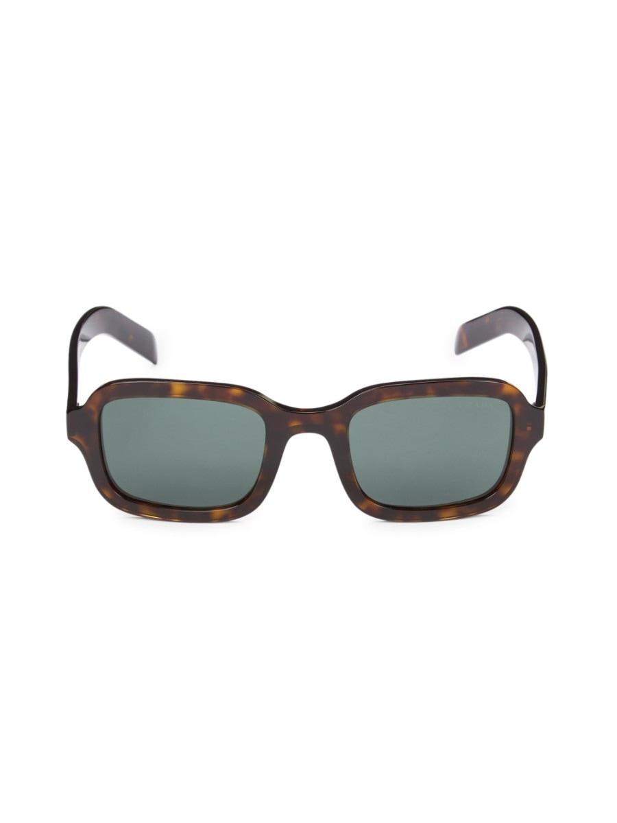 Prada Women's Faux Tortoiseshell 51mm Square Sunglasses - Havana - Lyst