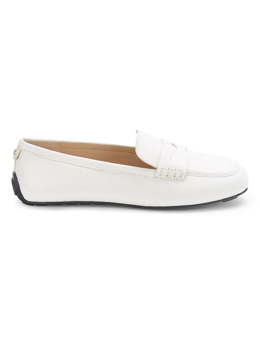 Sam Edelman Tucker Leather Penny Loafers in White | Lyst