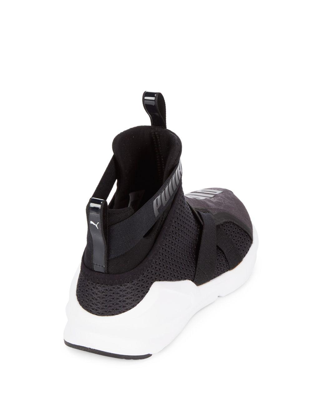 puma high tops with straps