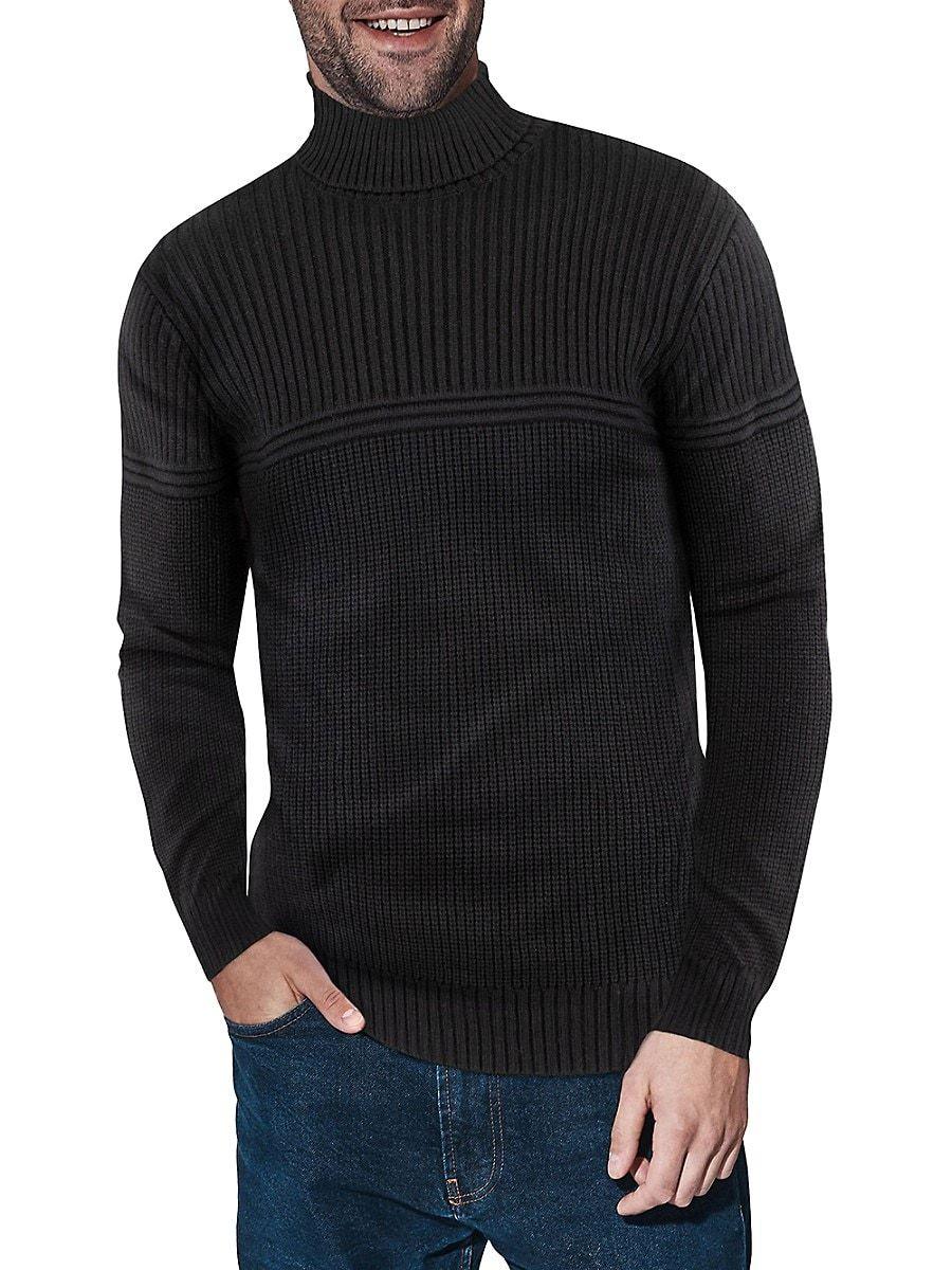 Xray Jeans X Ray Ribbed Turtleneck Sweater in Black for Men | Lyst