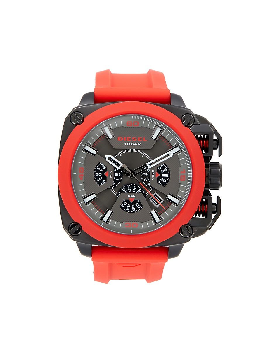 Diesel watch cheap silicone strap