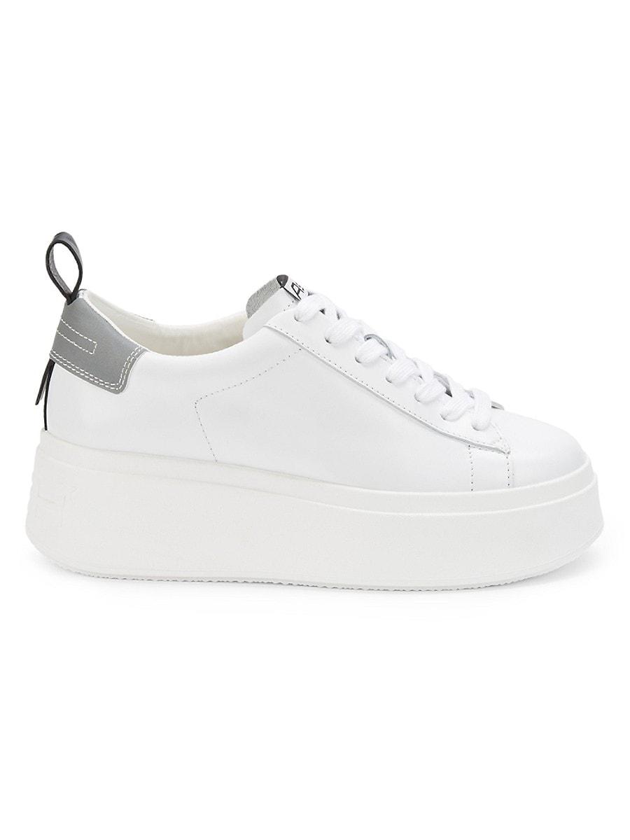 Ash As-move Leather Platform Sneakers in White | Lyst