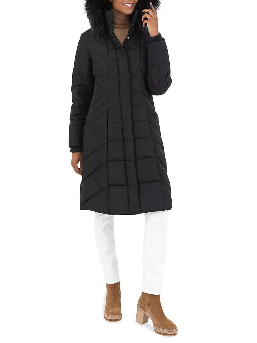 RACHEL Rachel Roy Water Resistant Puffer Coat in Black Lyst UK