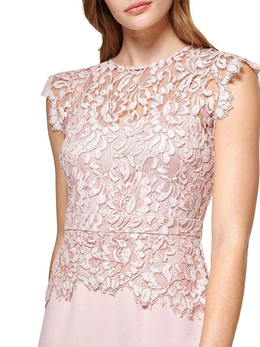 Vince camuto pink lace dress cheap