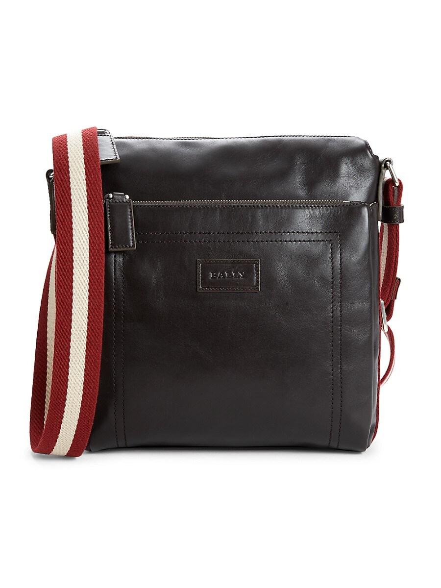 Bally Tuston Leather Crossbody Bag in Brown for Men | Lyst