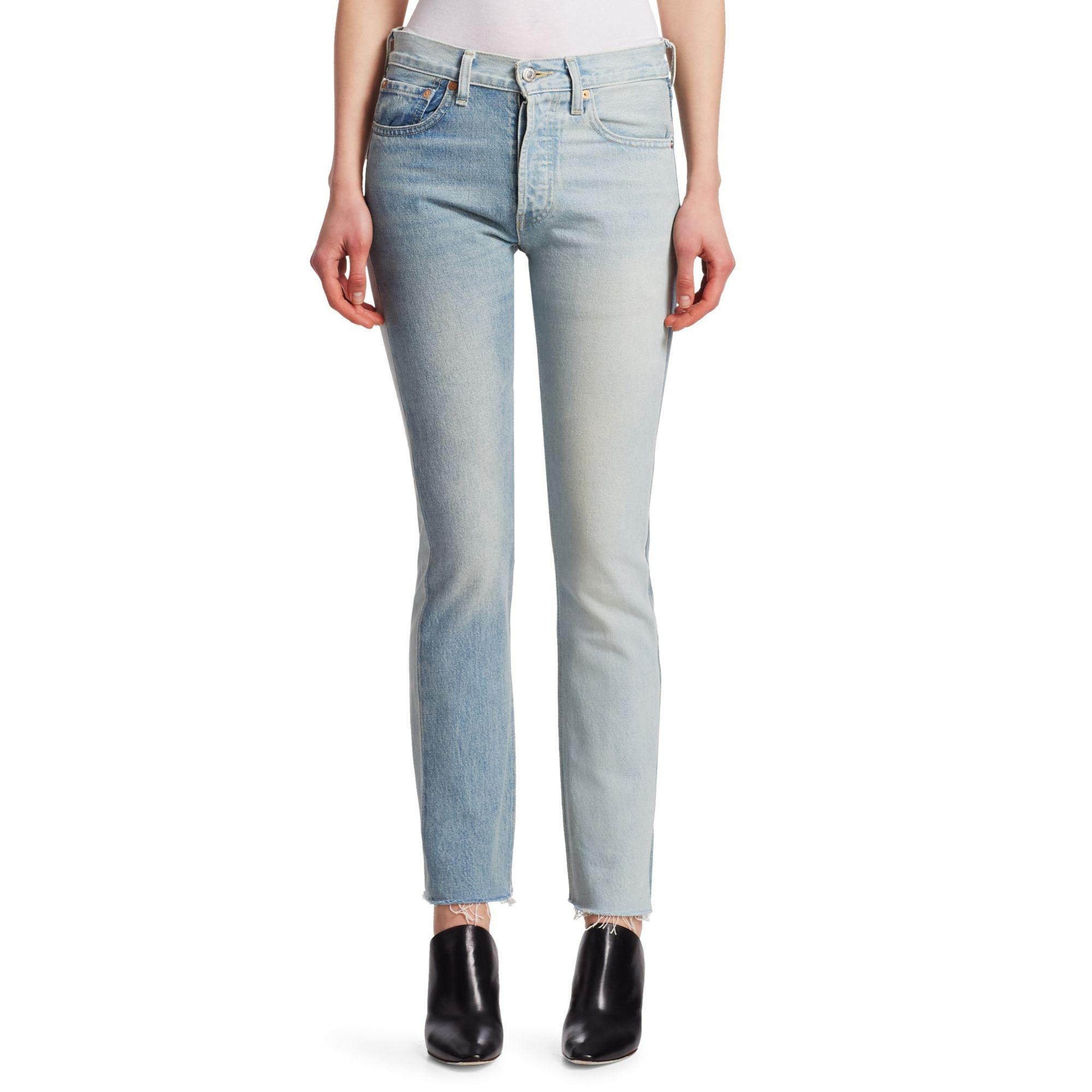 Vetements X Levi's Two Color Jeans in Blue | Lyst