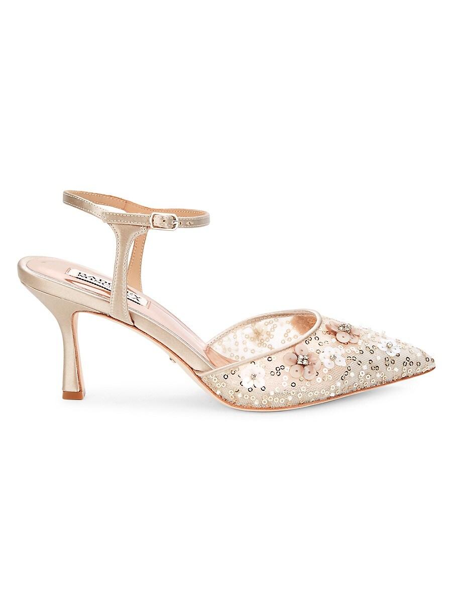 badgley mischka gisela embellished pumps