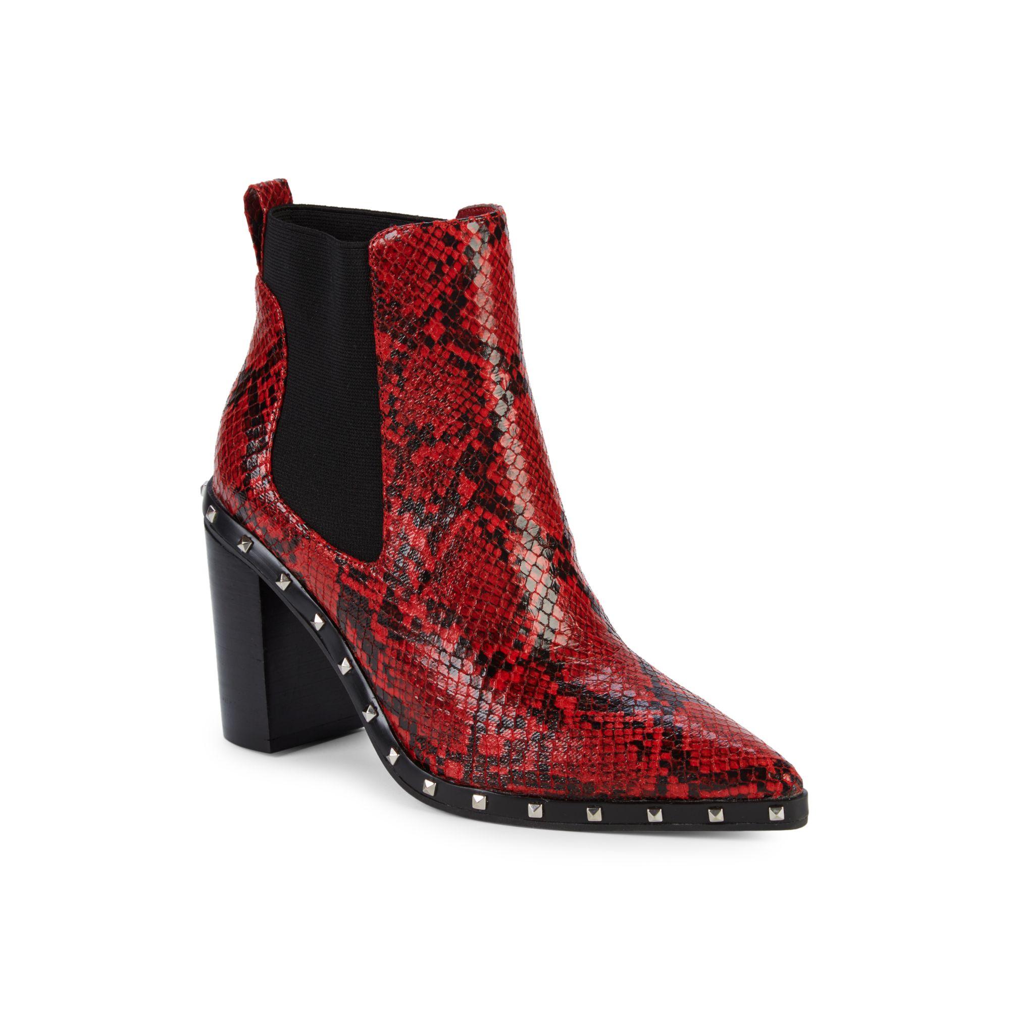 charles by charles david snakeskin booties
