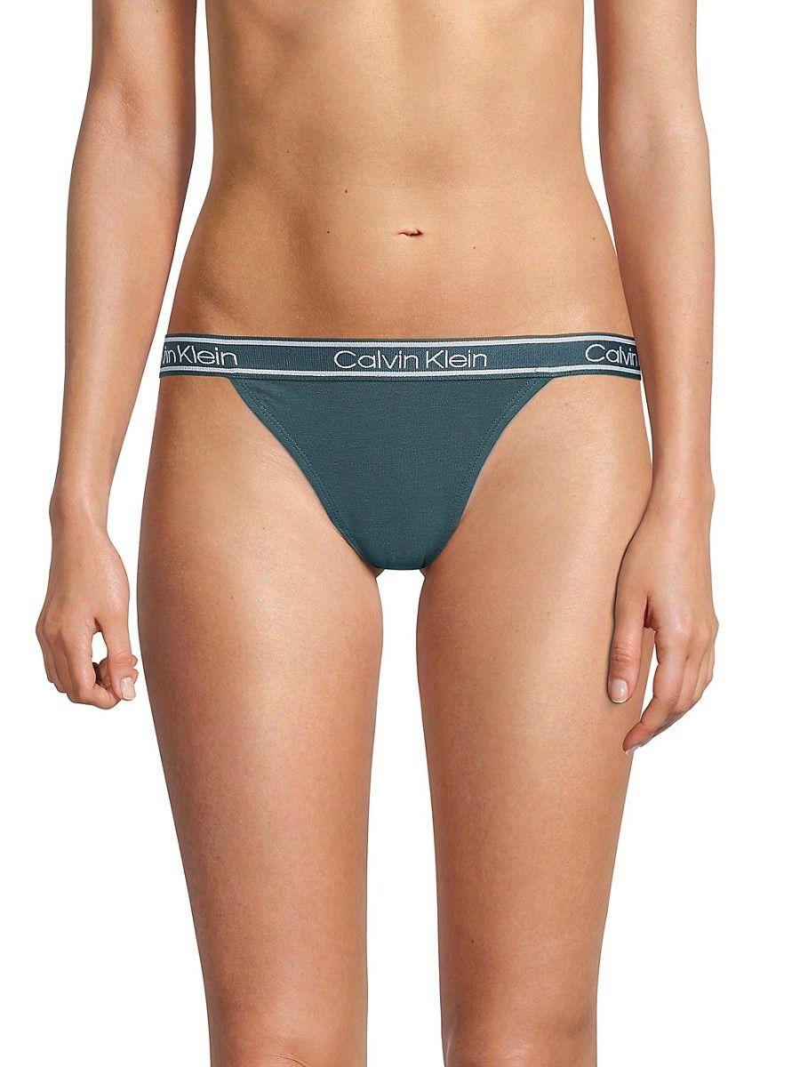 Calvin Klein 5-pack Logo Band Cheeky Bikini Panties in Black | Lyst