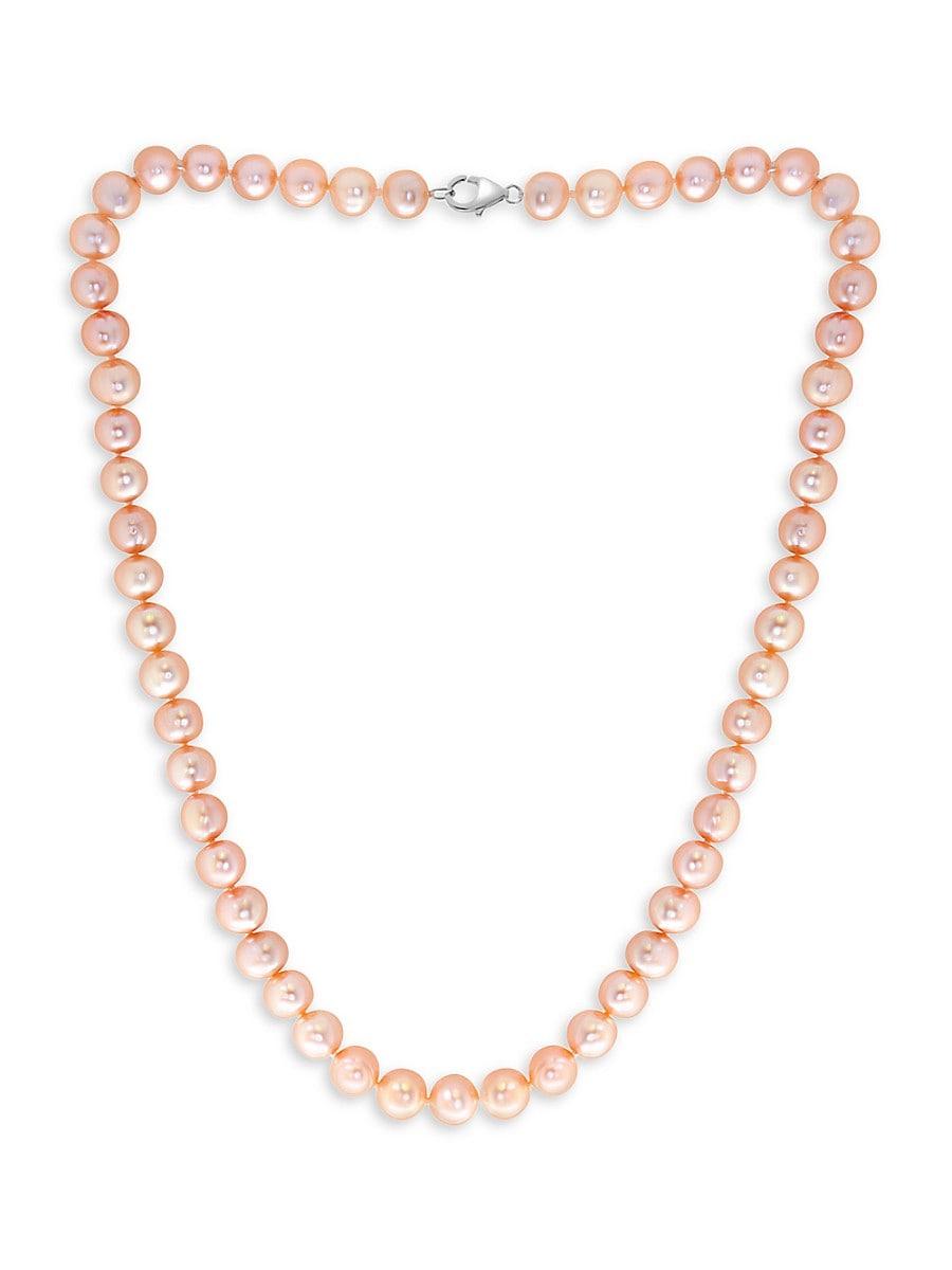 Effy Sterling 7 8mm Peach Freshwater Pearl Necklace in Natural
