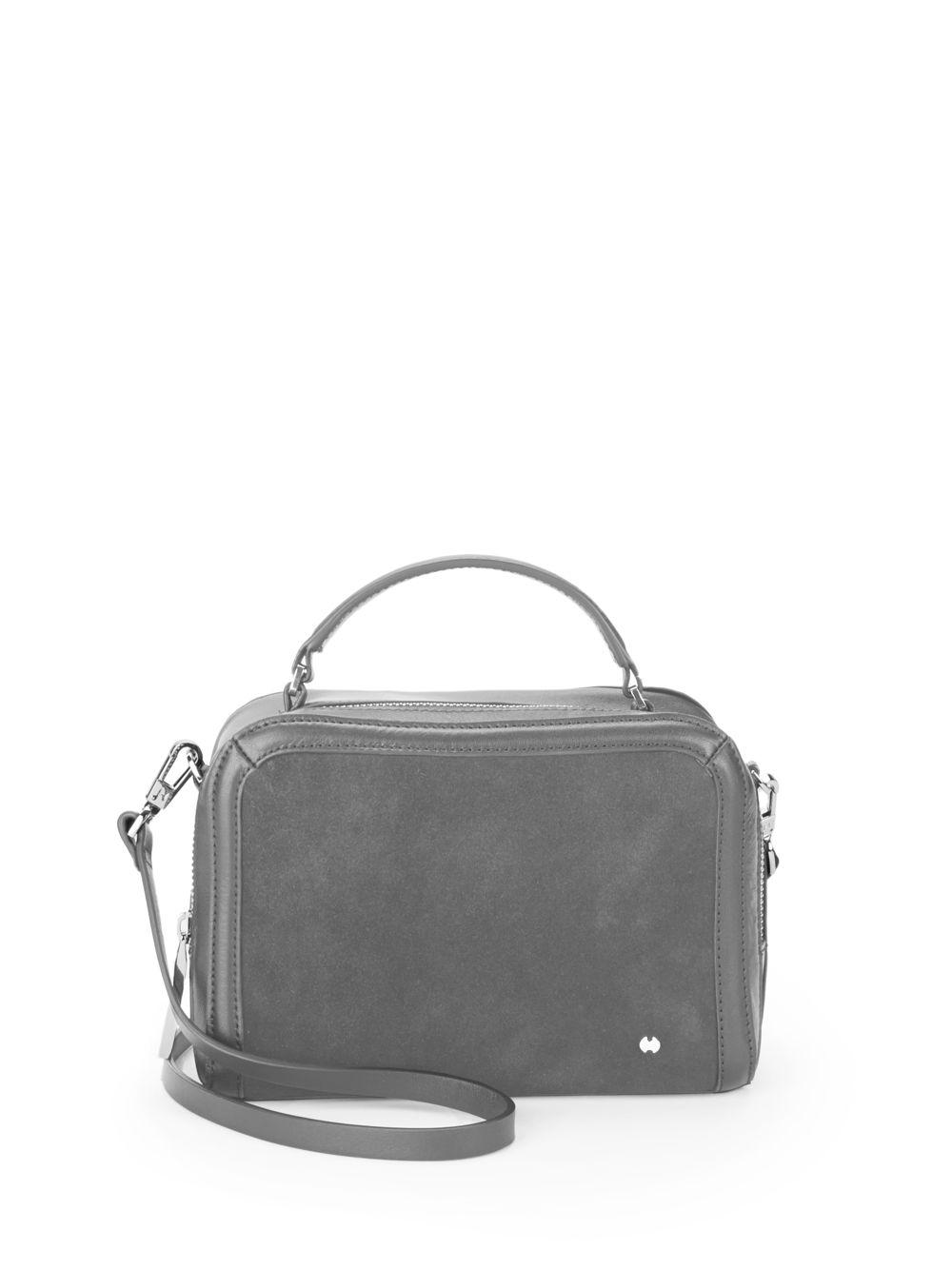 Lyst Halston Heritage Small Top Handle Crossbody Bag In Gray Halston