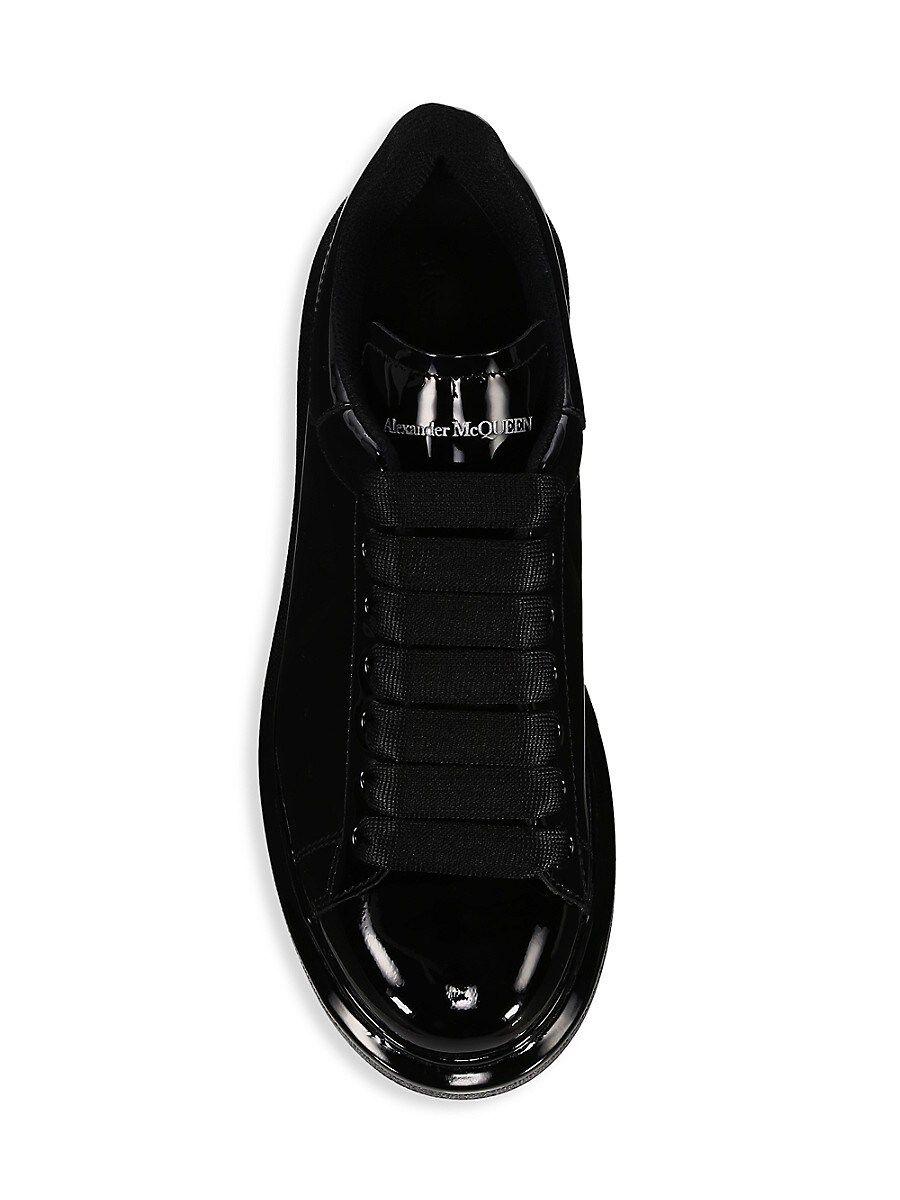 black patent leather alexander mcqueen