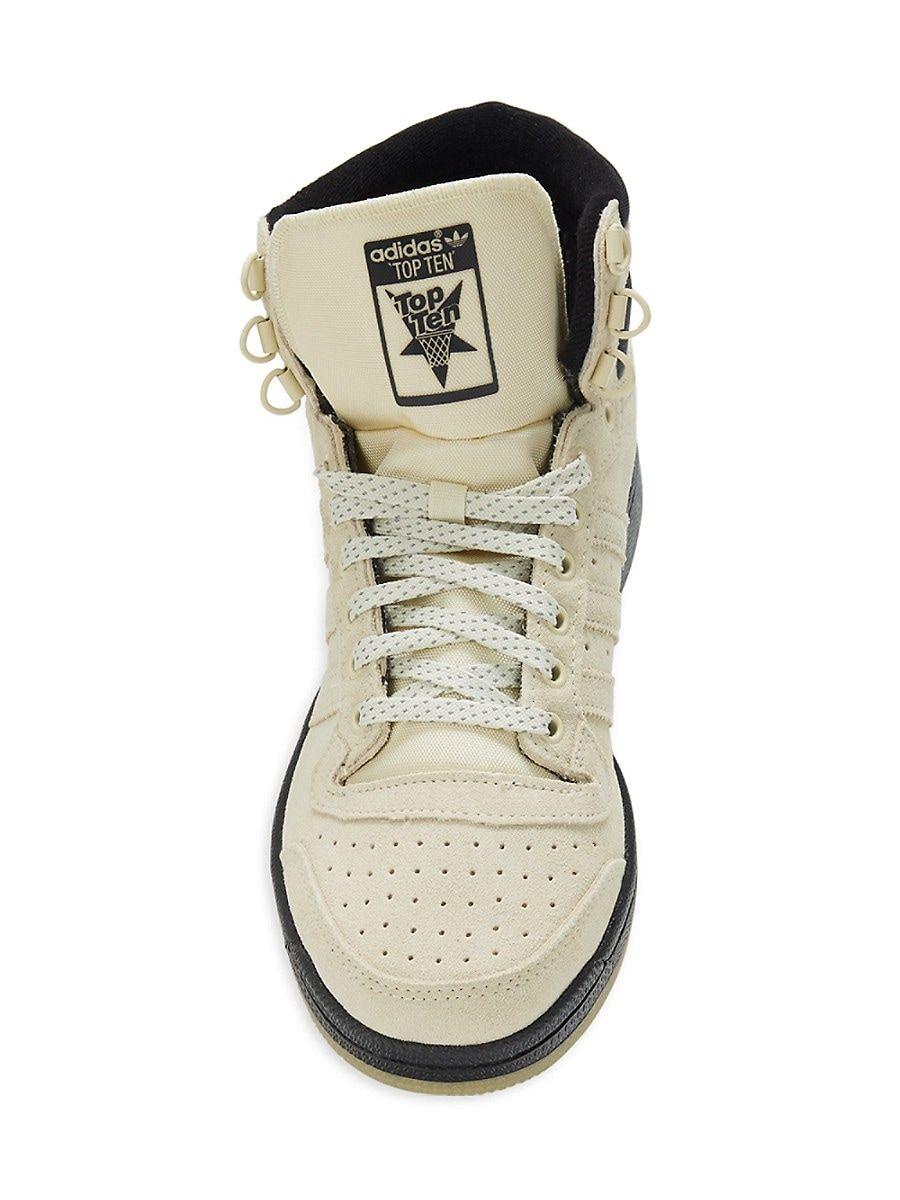adidas Top Ten High Top Sneakers in White for Men | Lyst