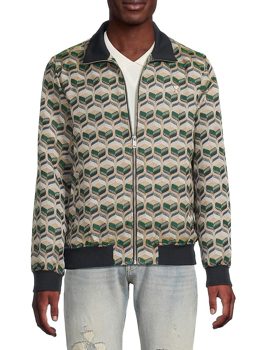 scotch and soda ウールジャケット SCOTCH & SODA Wool-Blend Artwork Bomber Jacket in Combo A