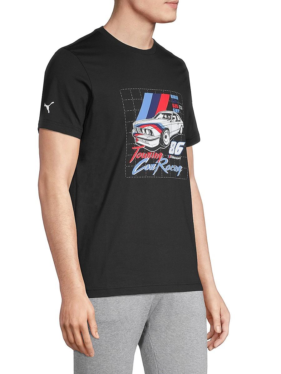 PUMA Cotton Bmw Motorsport Vintage-inspired T-shirt in Black for Men | Lyst