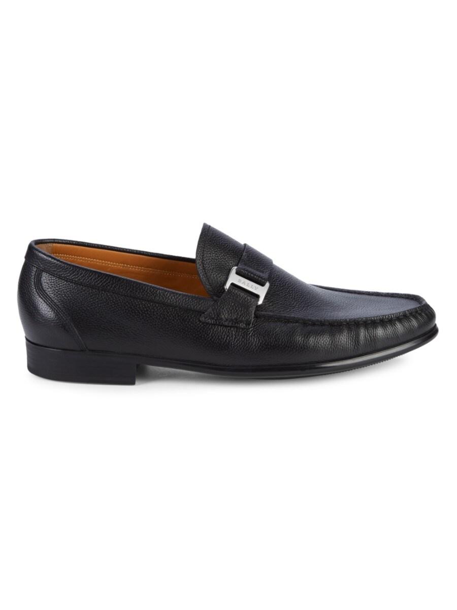 bally colbar leather loafers