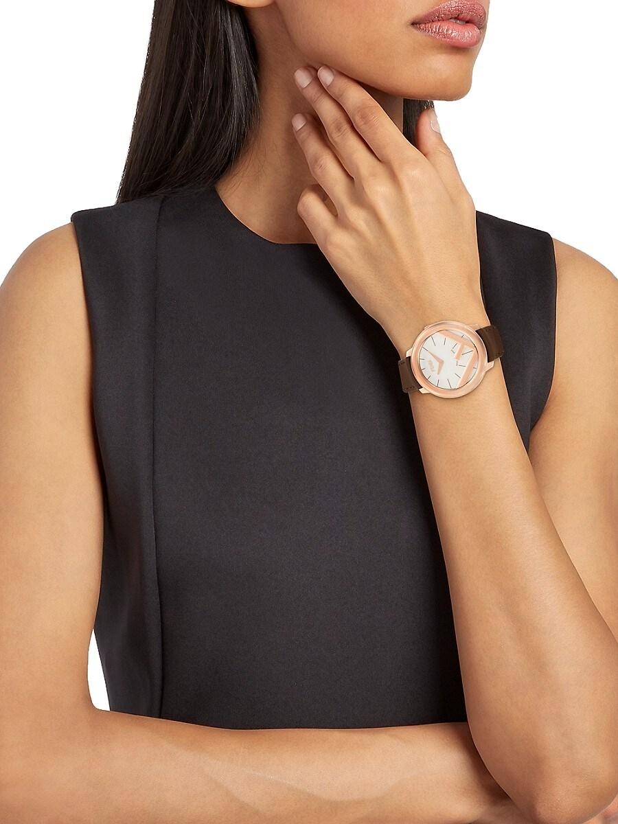 ★在庫確認★ FENDI Run Away Rose Gold tone Bracelet Watch Fendi Womens Watches | Direct Luxury
