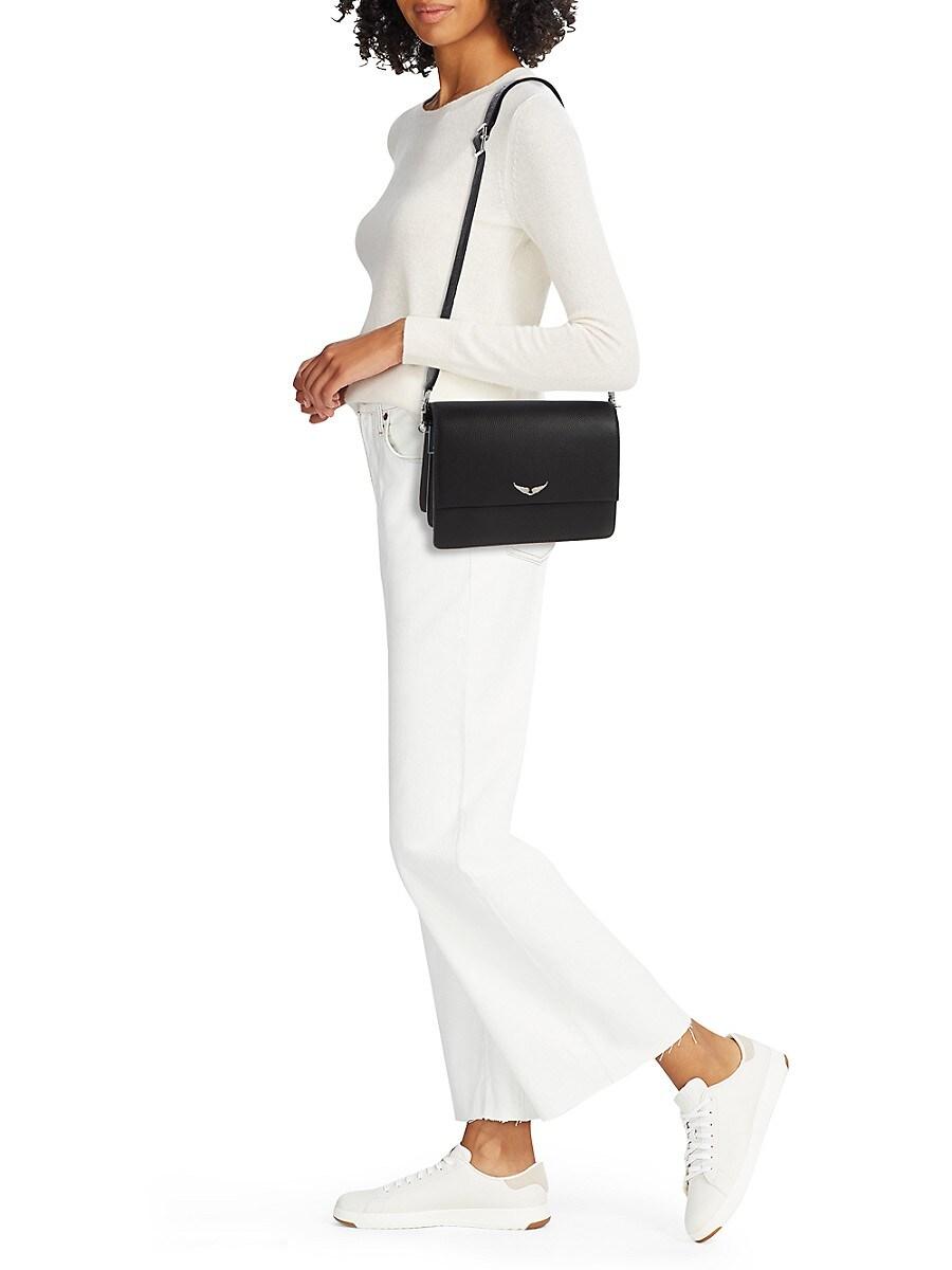 Zadig Voltaire Lolita Wings Leather Crossbody Bag in Natural Lyst