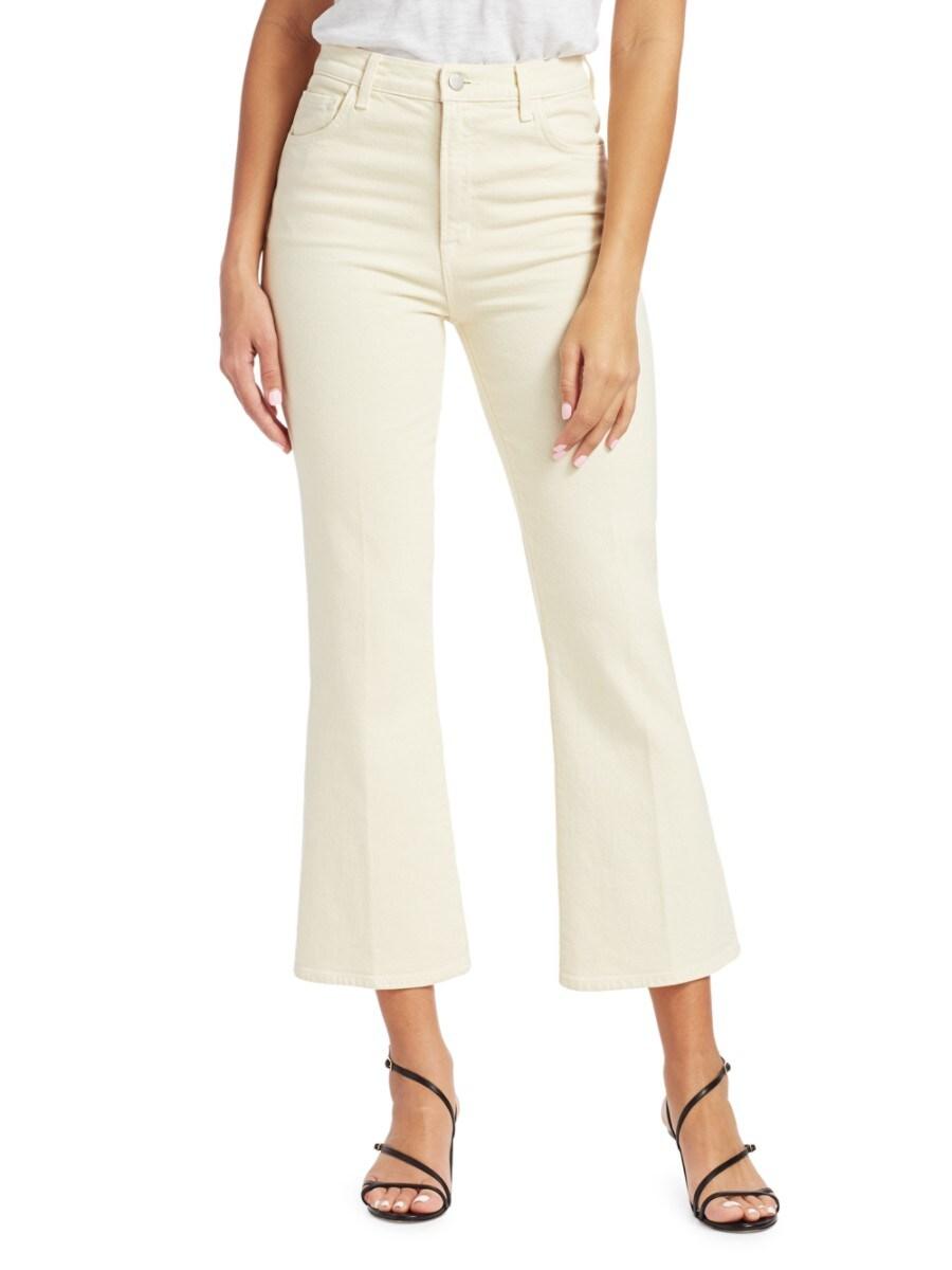 J Brand Denim Julia High-rise Crop Flare Jeans | Lyst