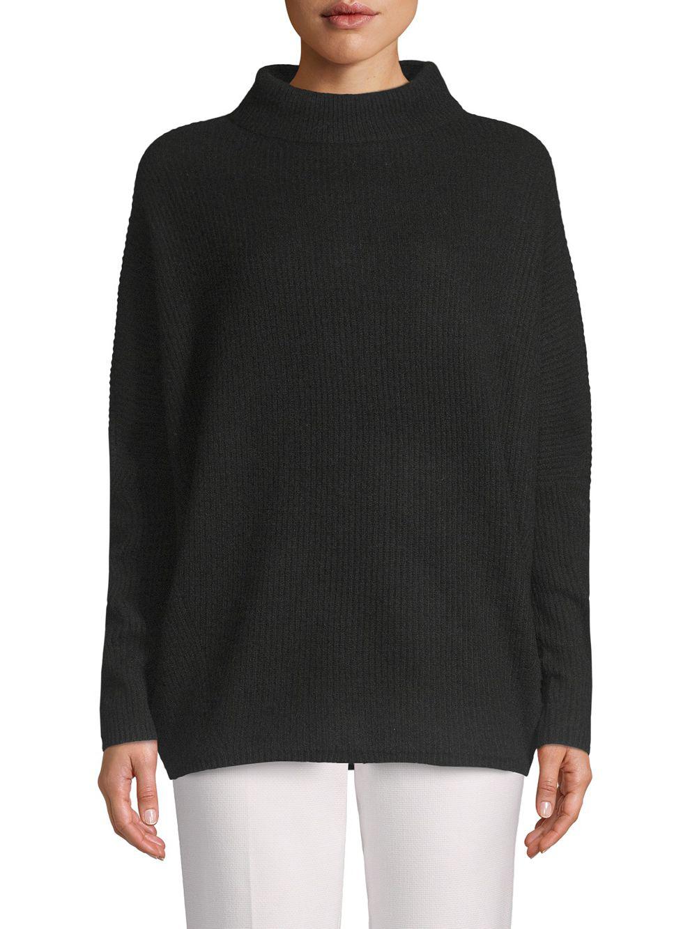 Saks Fifth Avenue Classic Cashmere Sweater in Black - Lyst