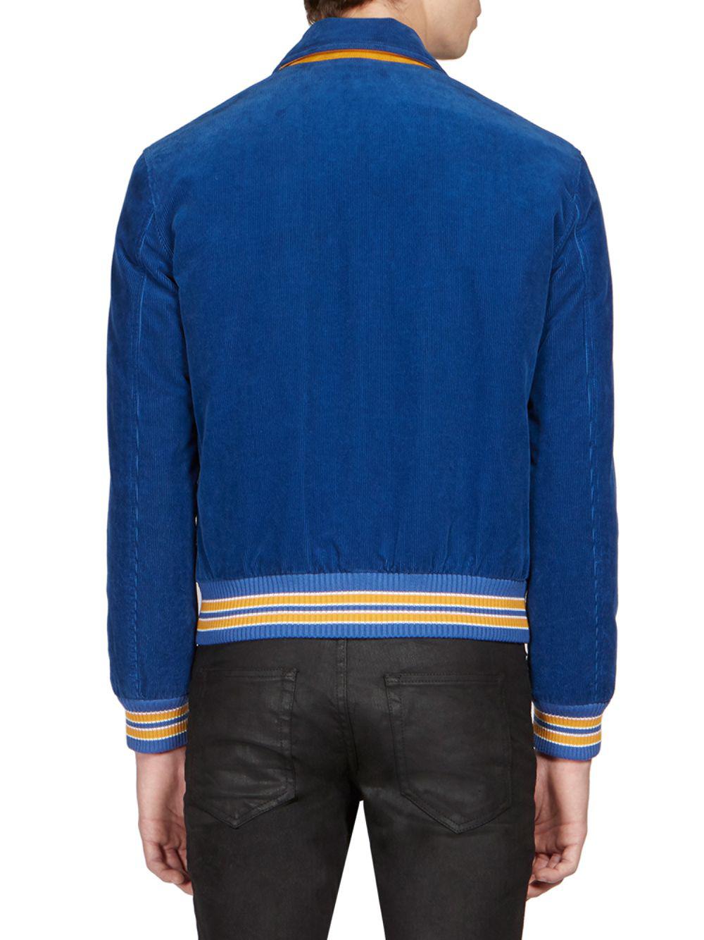 saint laurent jacket blue