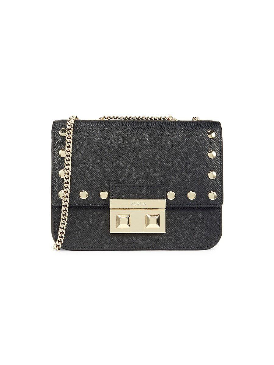 Furla Bella Mini Leather Crossbody Bag in Black Lyst