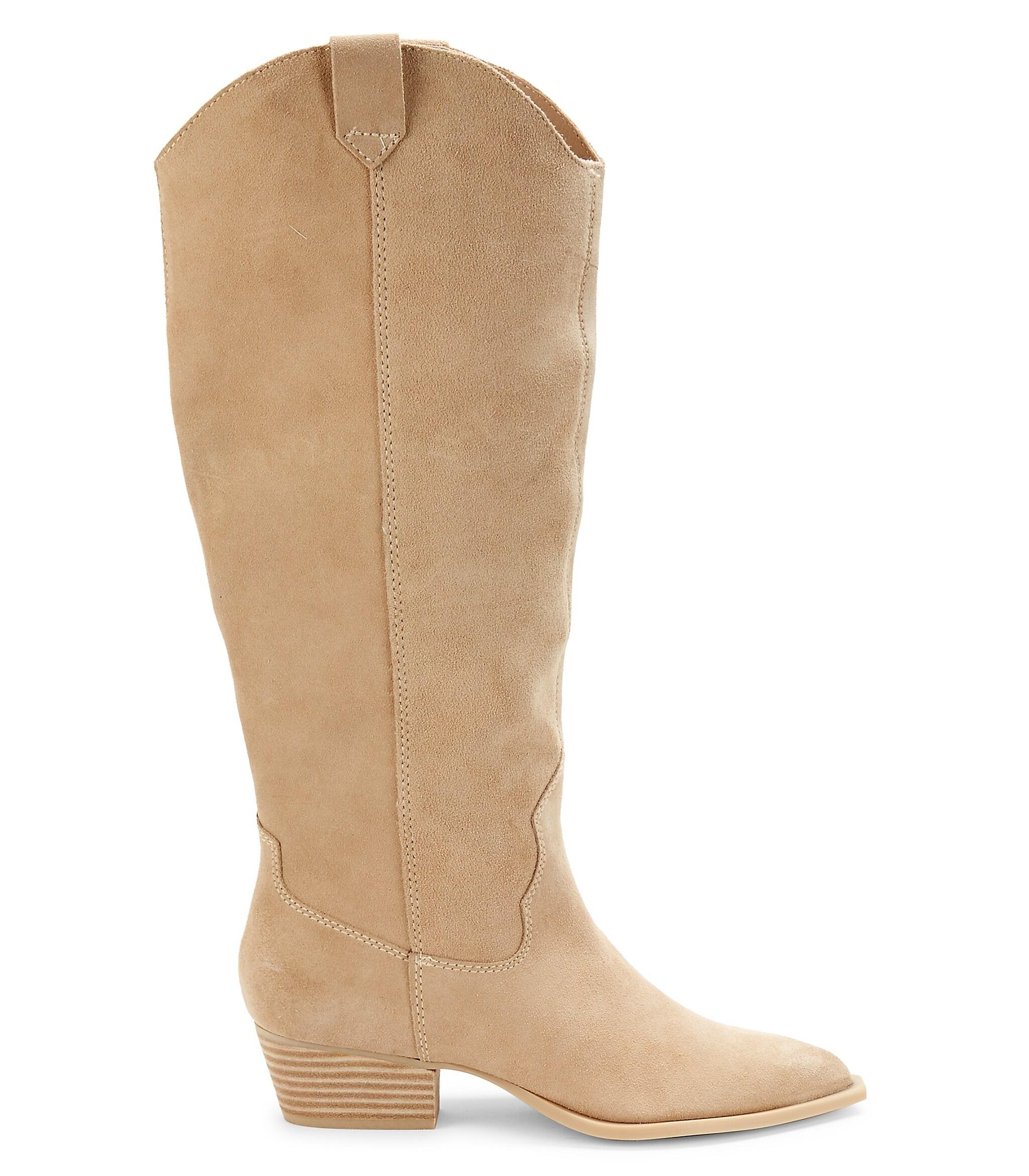 Dolce Vita Ethan Suede Boots in Natural | Lyst