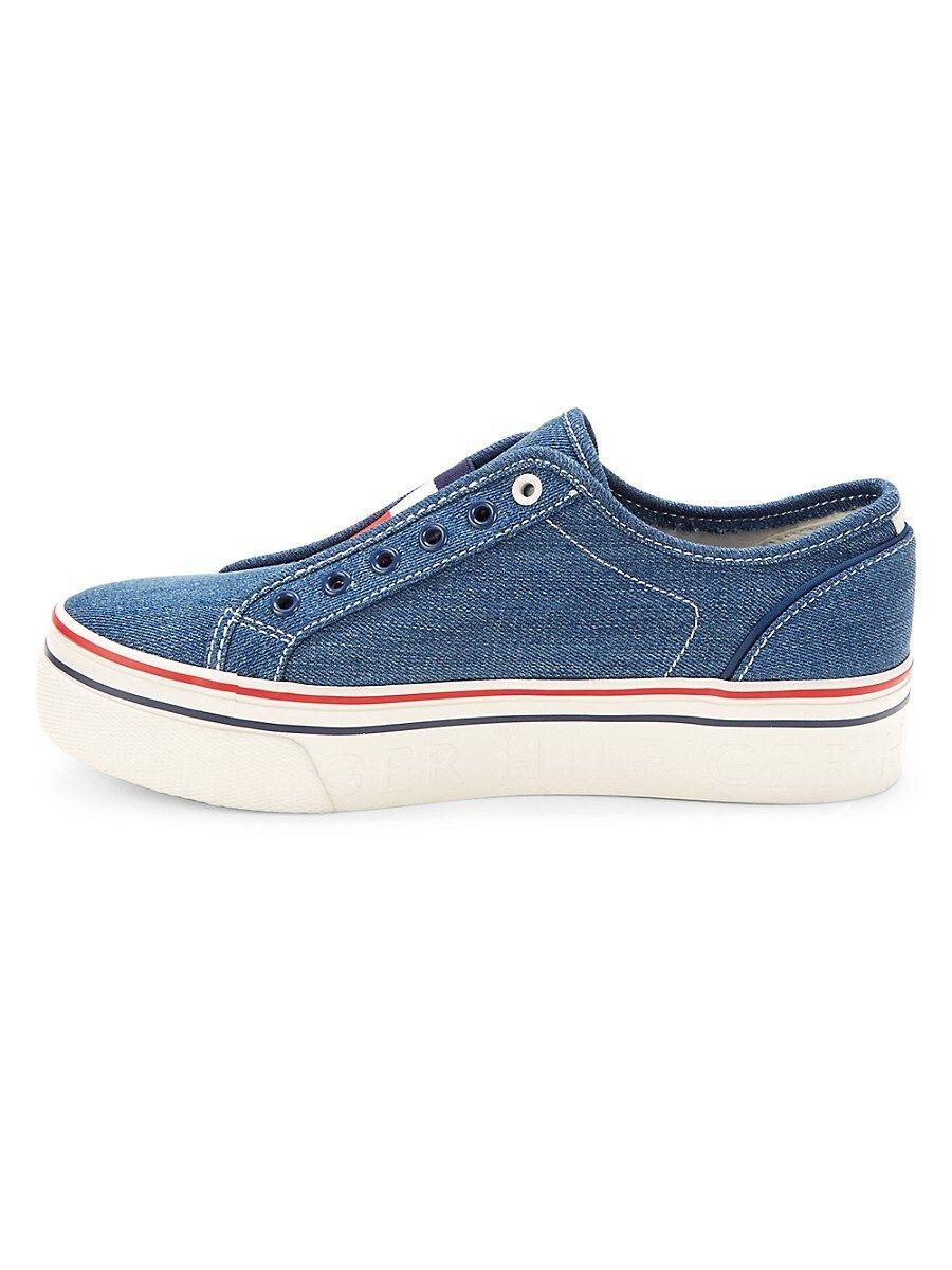 Tommy Hilfiger Balie Casual Hi Wall Slip-on Sneakers in Blue | Lyst