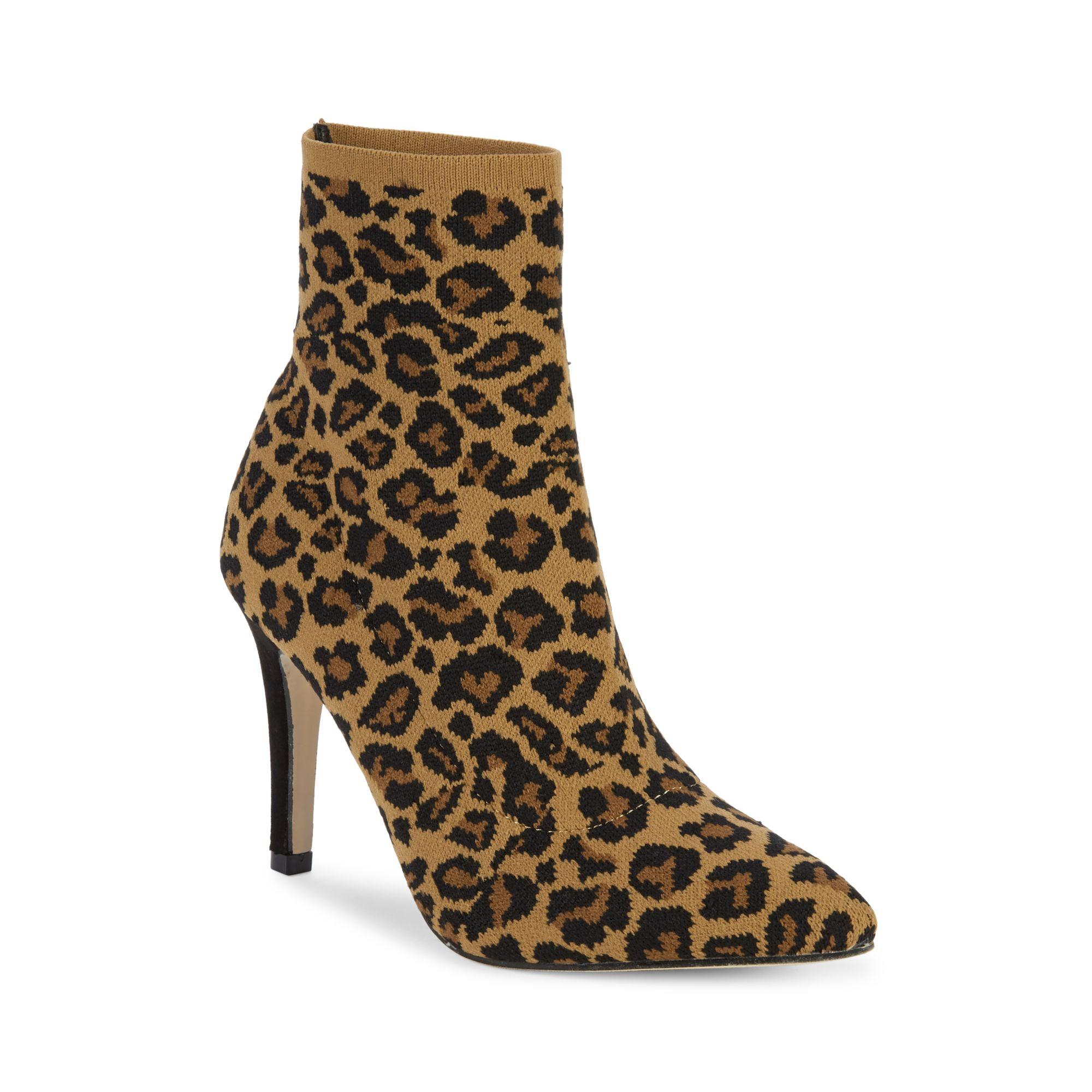 leopard sock booties