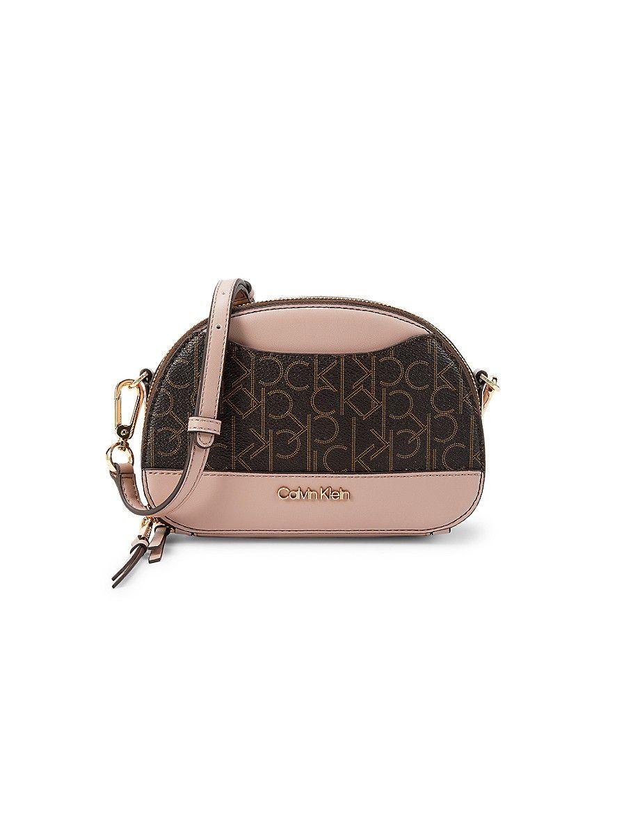 Calvin Klein Ashley Round Crossbody Bag in White Lyst