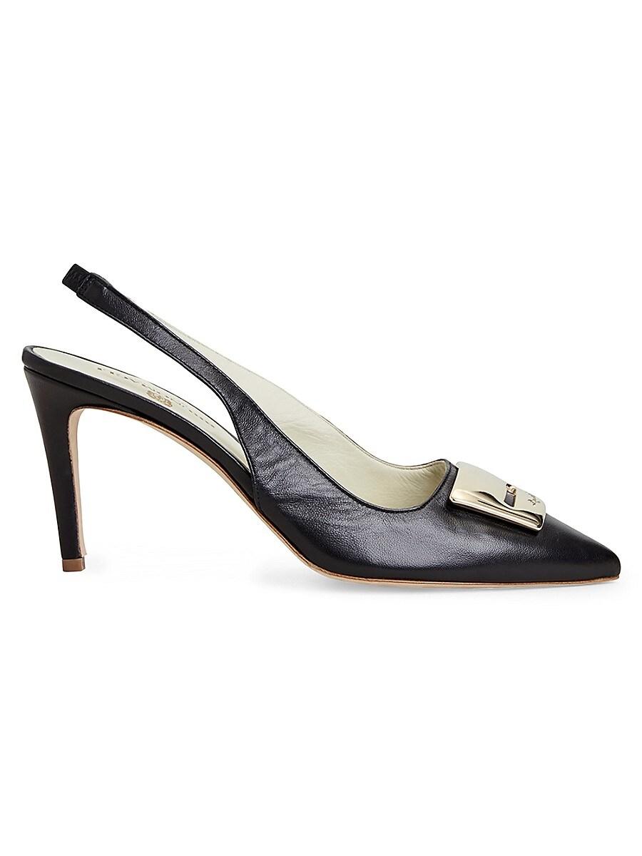 Bruno Magli Amelia Slingback Leather Pumps in Metallic Lyst UK