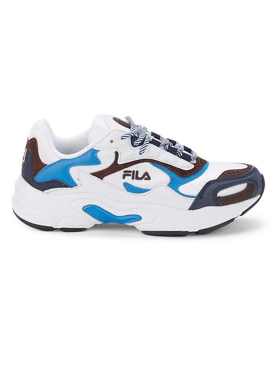 Fila Synthetic Luminance Chunky Colorblock Sneakers in White Navy (Blue) |  Lyst
