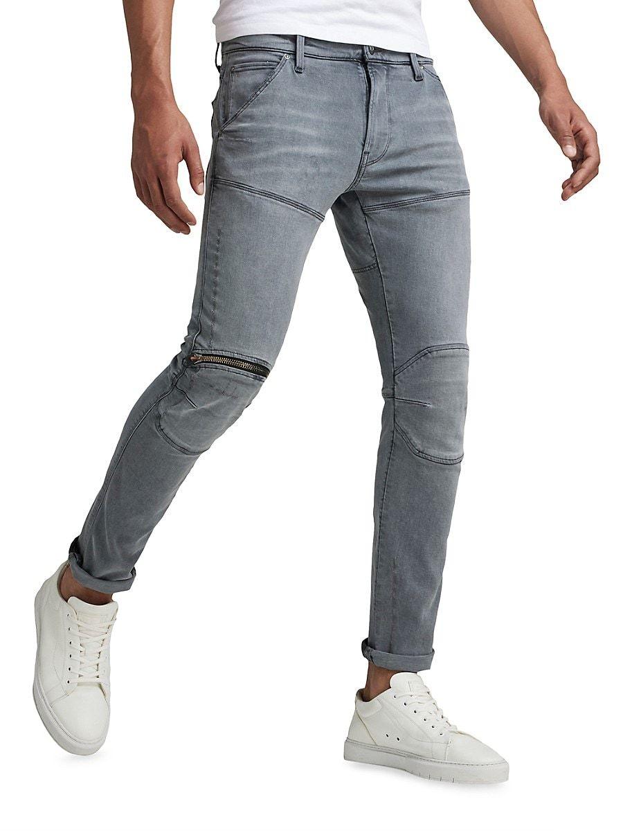 G-Star RAW 5620 3d Zip Knee Skinny Jeans in Blue for Men | Lyst